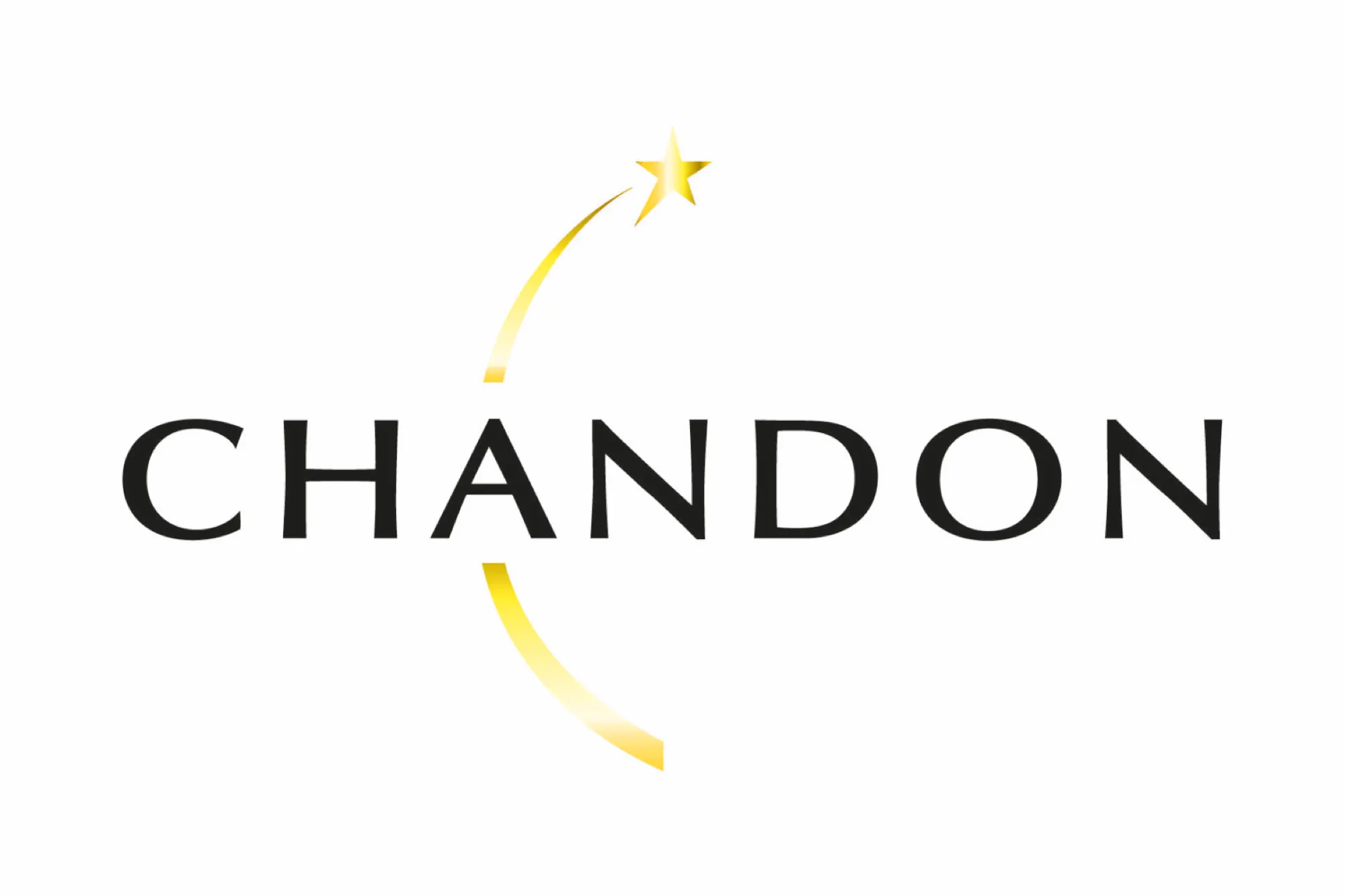Logo Chandon en noir et or